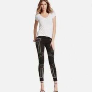 J. Brand Guinevere Black Studded Indie Sleaze Skinny Jeans 30